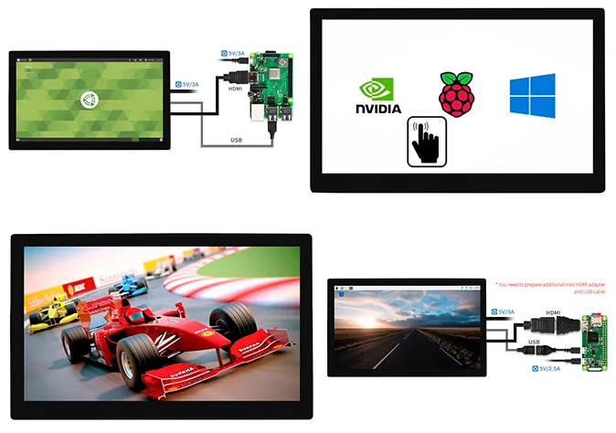 Сенсорный ЖК дисплей 10.1