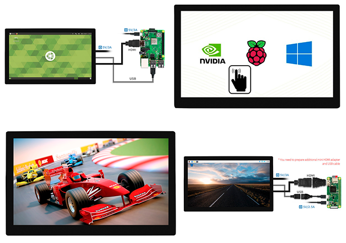 Сенсорный ЖК дисплей 10.1